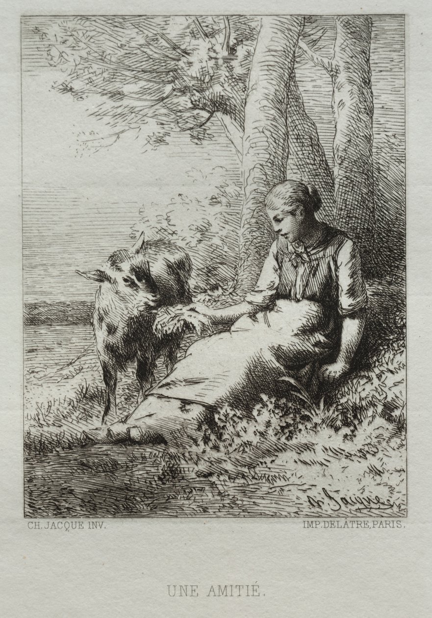 Amicizia da Charles Emile Jacque