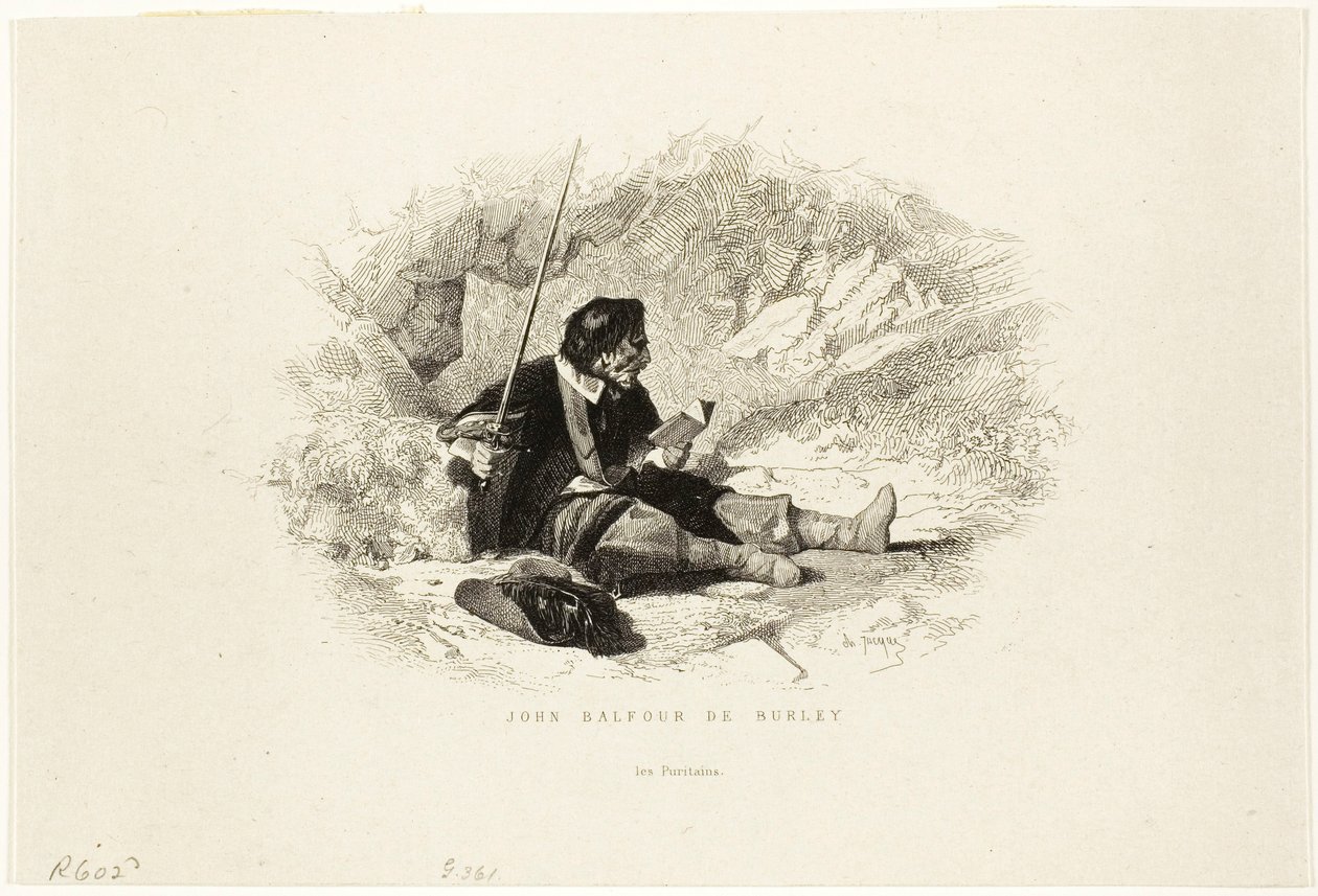 John Balfour de Burley - I Puritani da Charles Emile Jacque