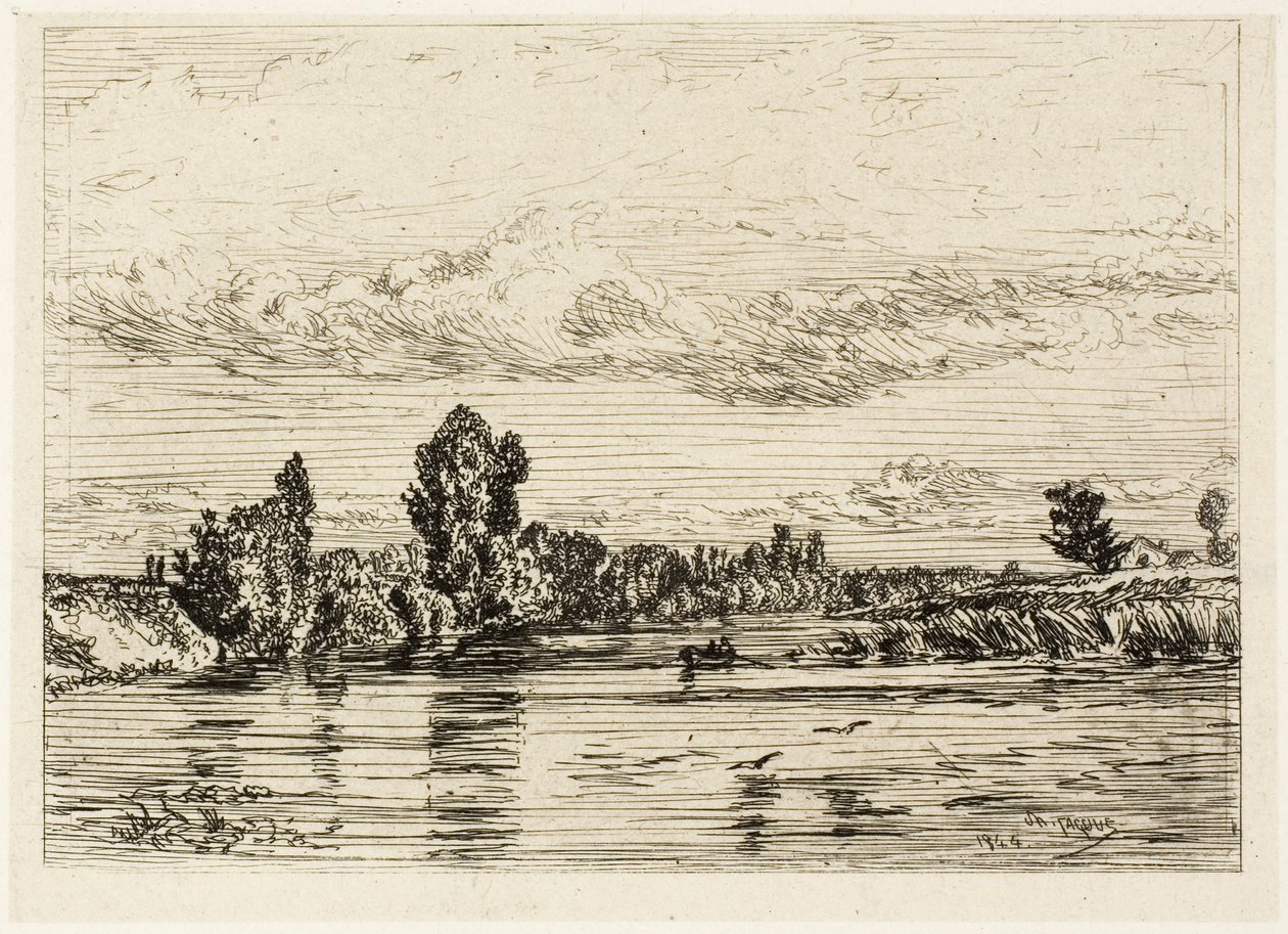 Paesaggio Vicino ad Asnières da Charles Emile Jacque