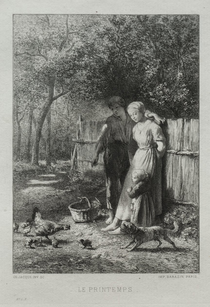 Primavera da Charles Emile Jacque