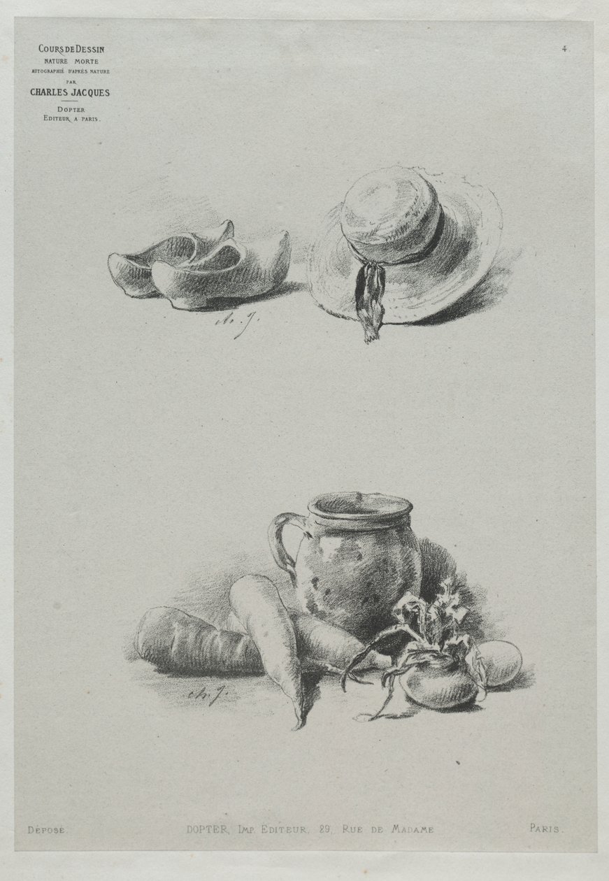 Natura morta da Charles Emile Jacque