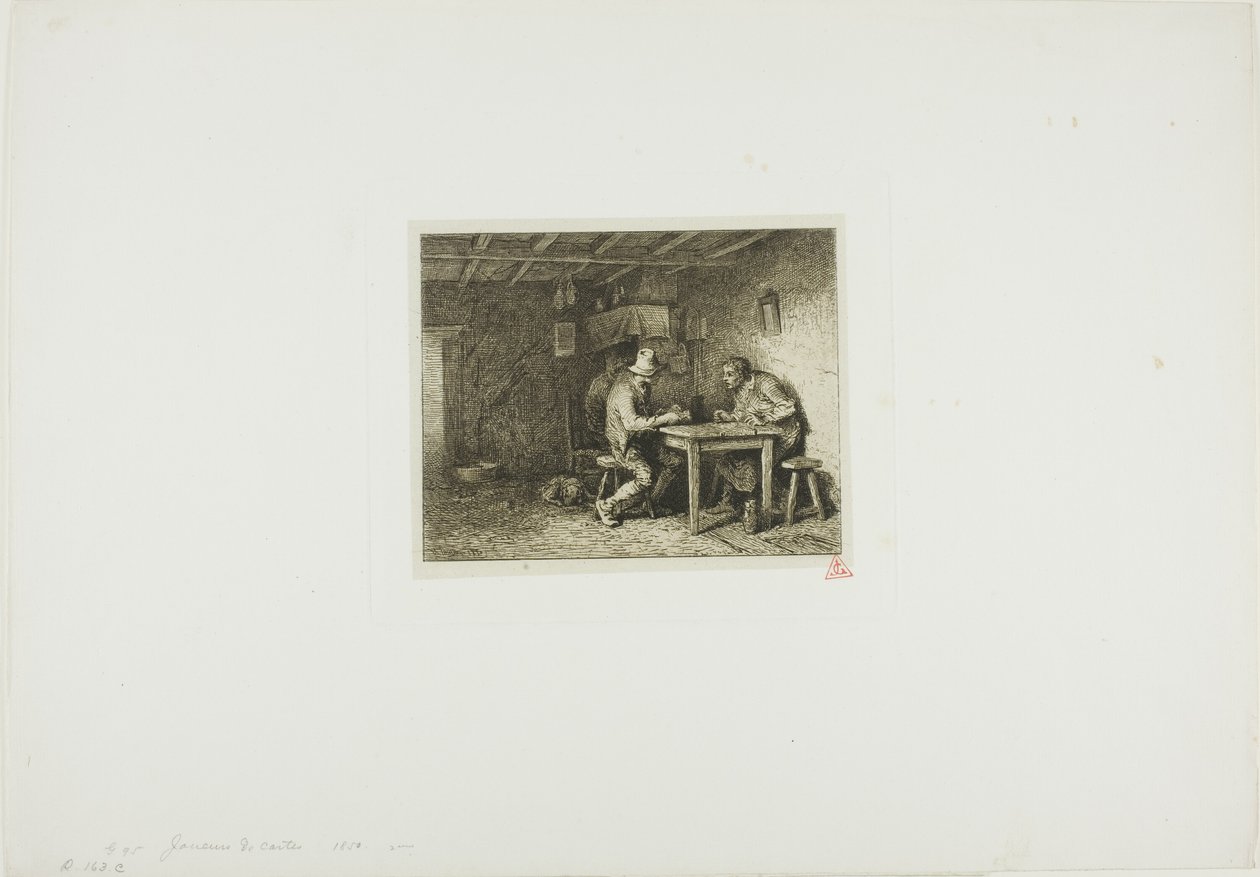 I giocatori di carte da Charles Emile Jacque
