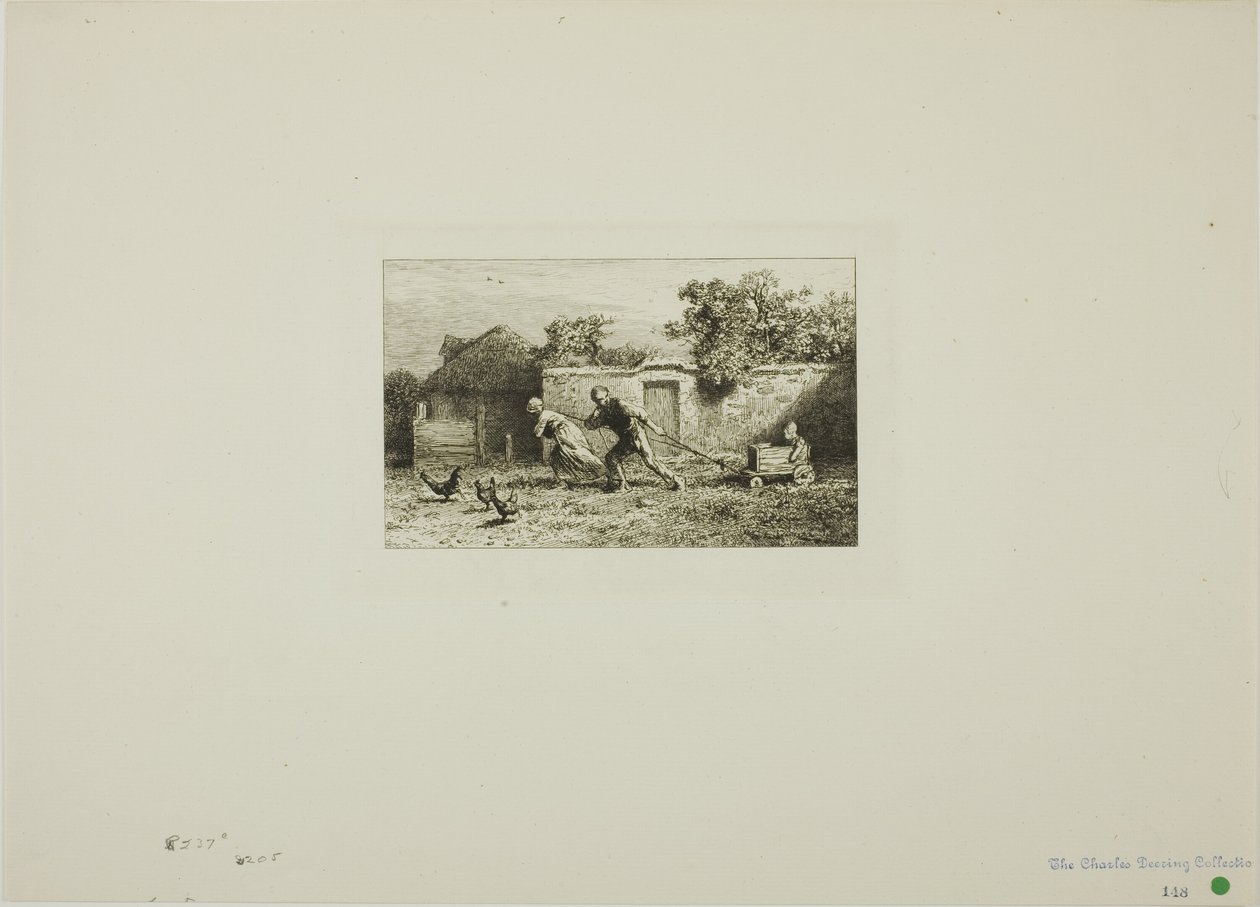 La carrozza da Charles Emile Jacque