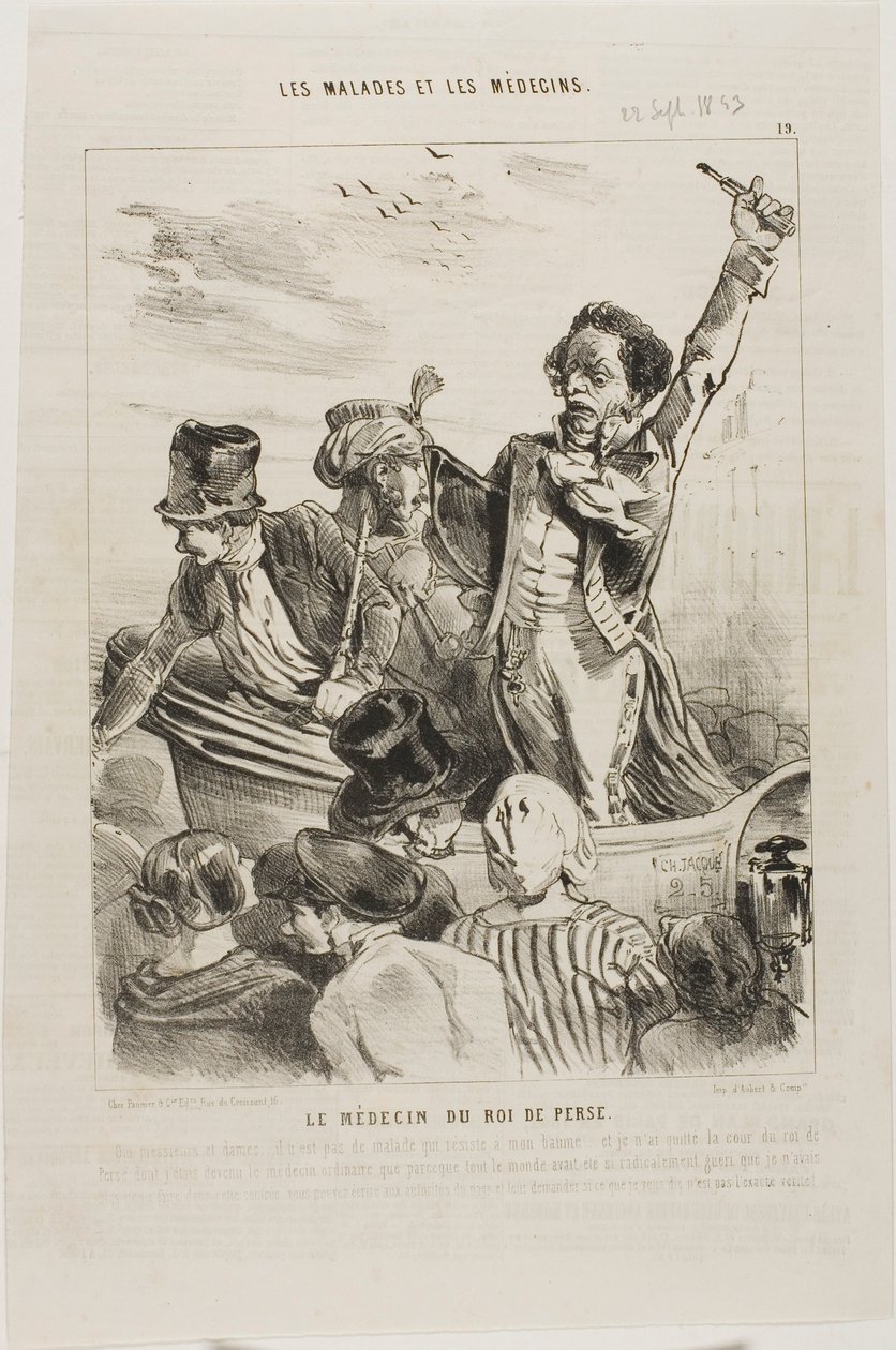 Il medico del re di Persia (tavola 19) da Charles Emile Jacque