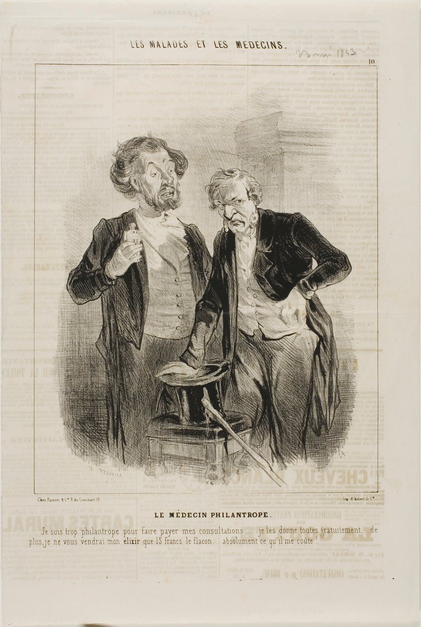 Il dottore filantropico (tavola 10) da Charles Emile Jacque