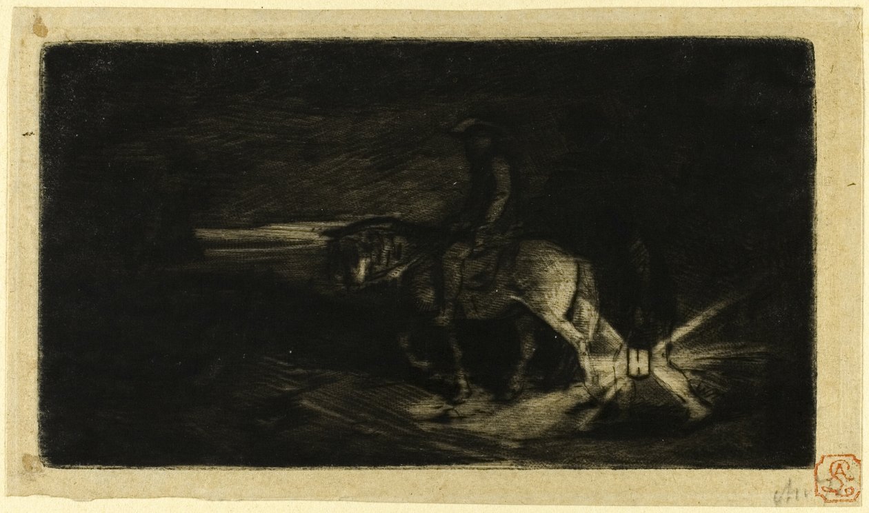 Il cavaliere da Charles Emile Jacque