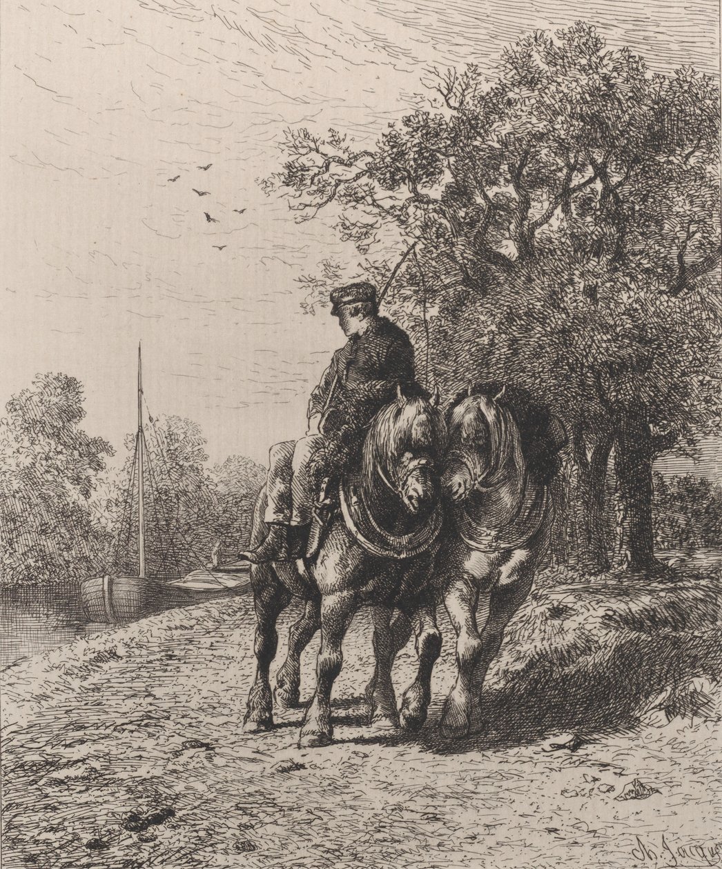 Sentiero, 1864 da Charles Emile Jacque