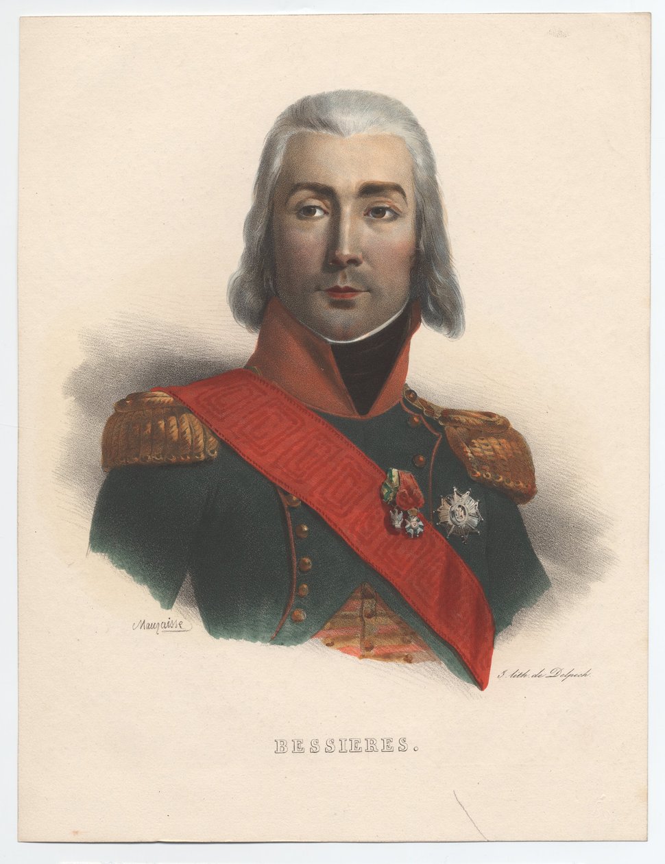 Ritratto di Jean-Baptiste Bessières 1768-1813, Maresciallo di Francia, 1835 da Charles Emile Mauraisse