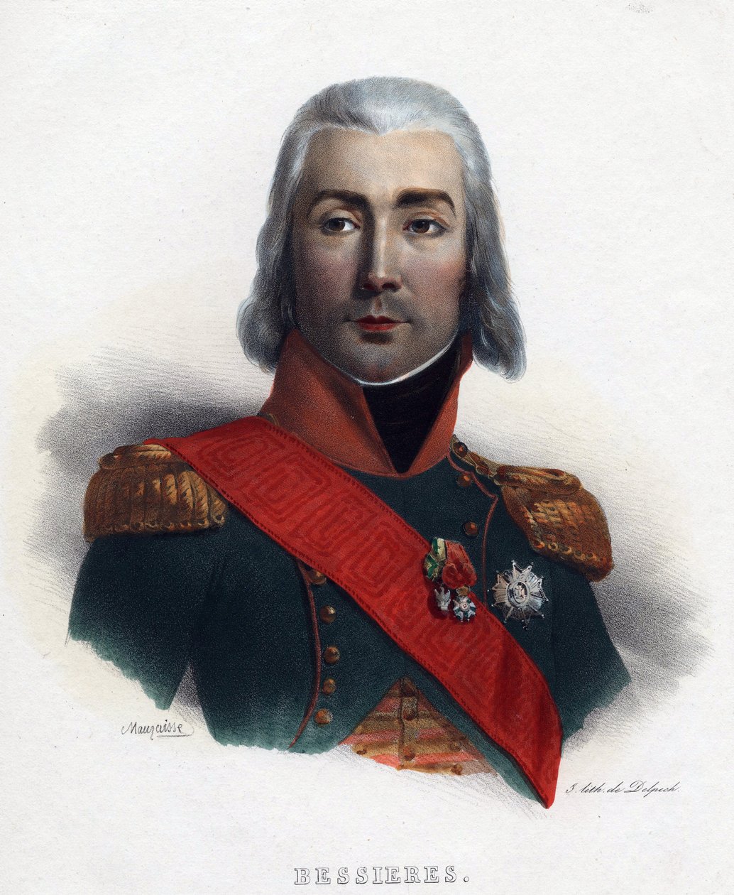 Ritratto di Jean Baptiste Bessières, Maresciallo di Francia da Charles Emile Mauraisse