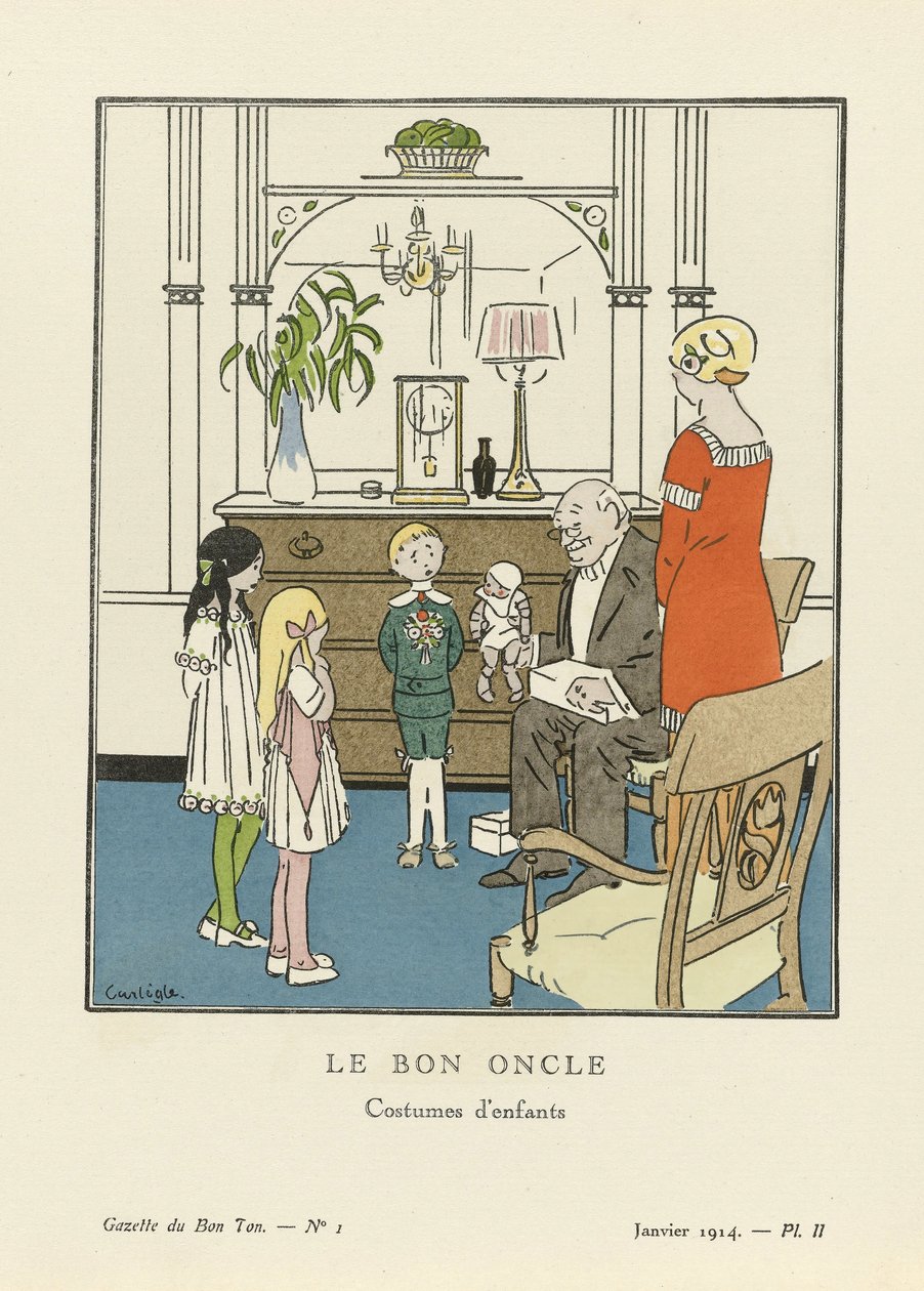 Le Bon Oncle. Costumi d