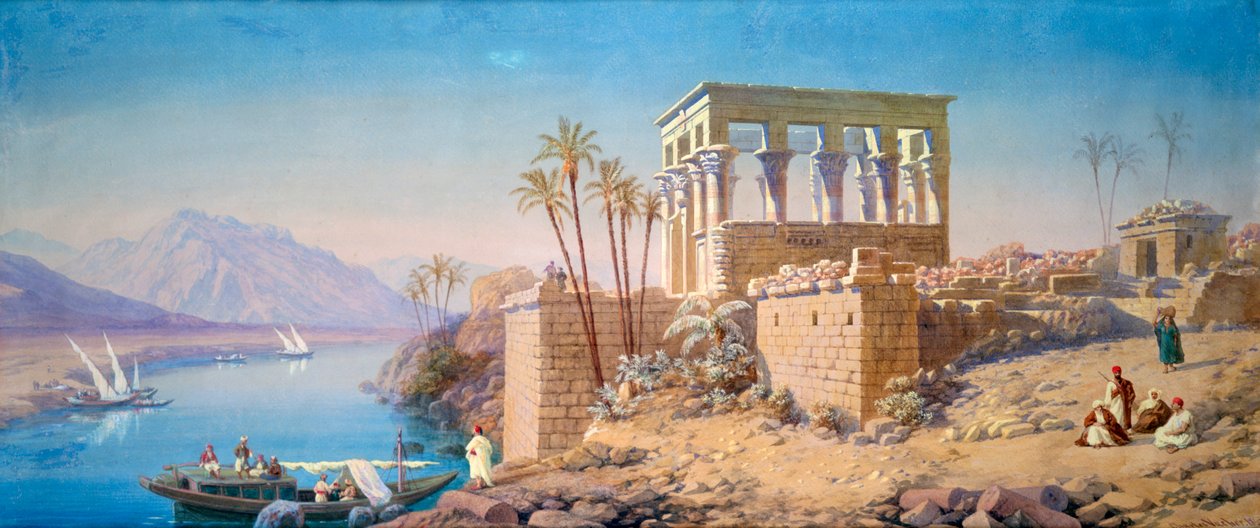 Philae, Egitto, 1863 da Charles Émile de Tournemine