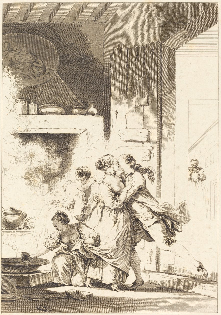 Non si pensa mai a tutto da Charles Emmanuel Patas after Jean Honoré Fragonard