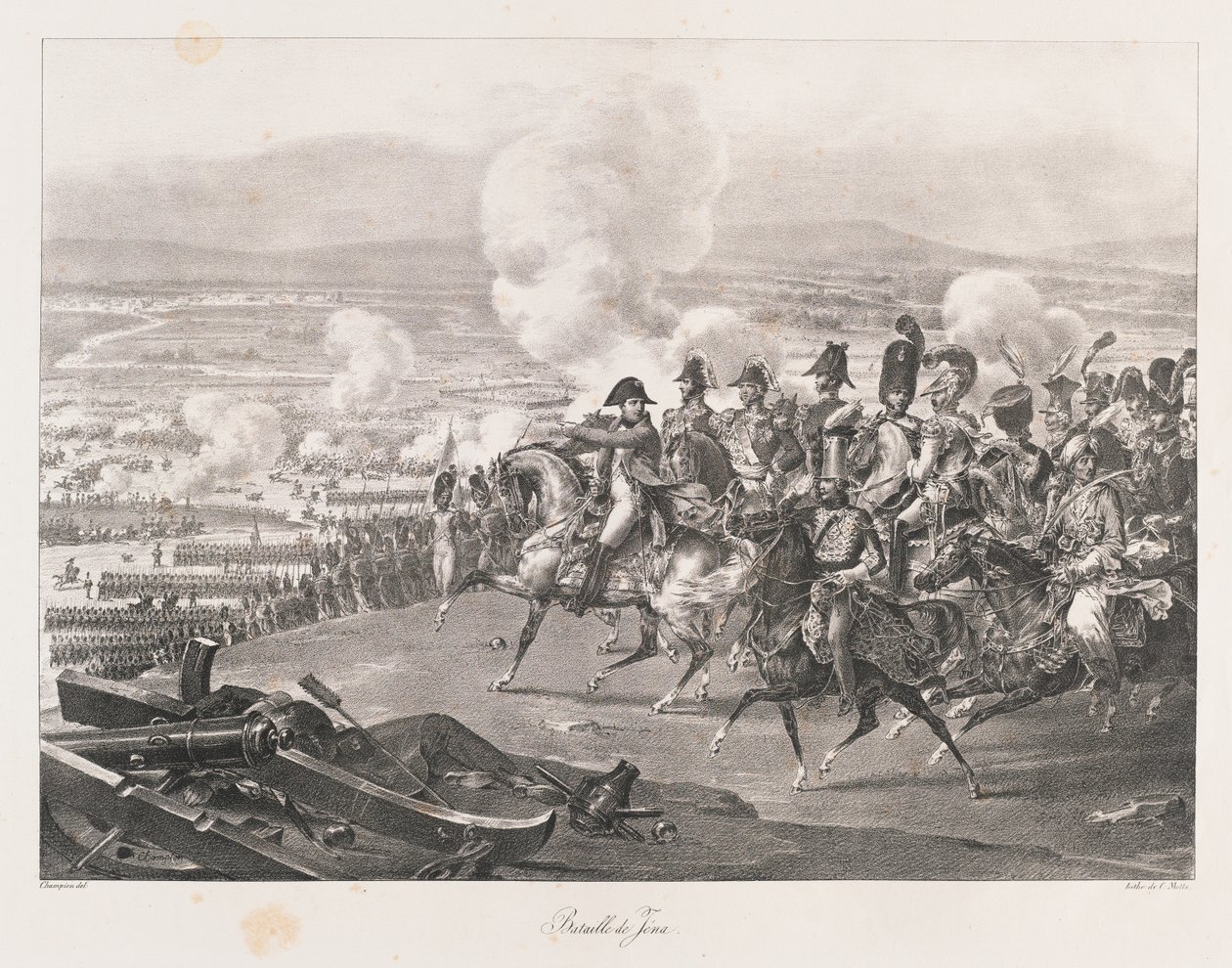 Battaglia di Jena, inizio XIX secolo da Charles Etienne Pierre Motte