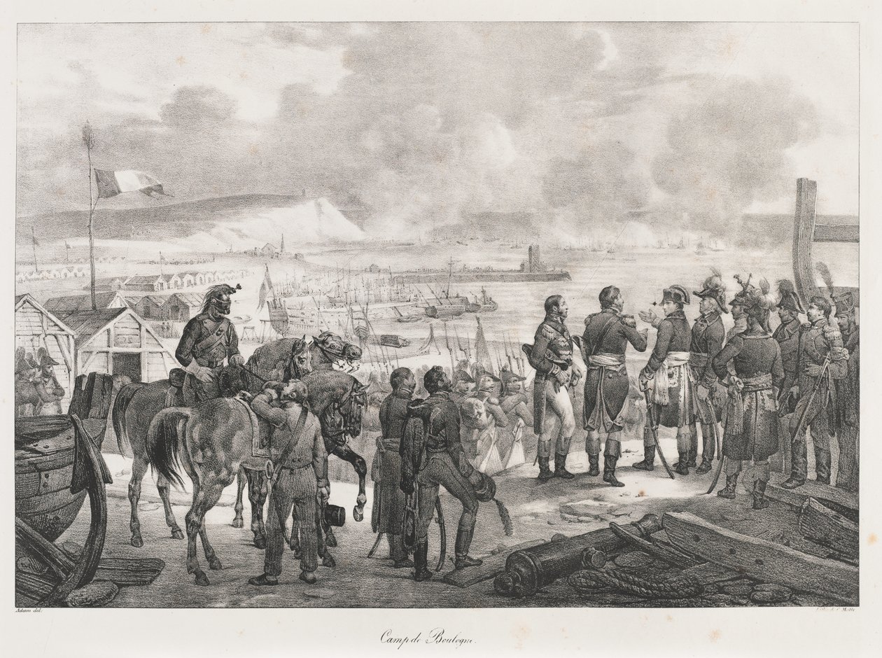 Campo a Boulogne, inizio XIX secolo da Charles Etienne Pierre Motte