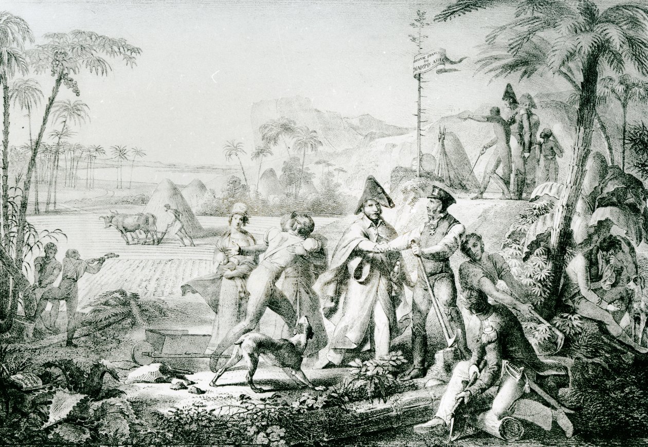 Solo gli allori crescono senza coltivazione, illustrazione per il generale Lallemand (1774-1839) a Champ d