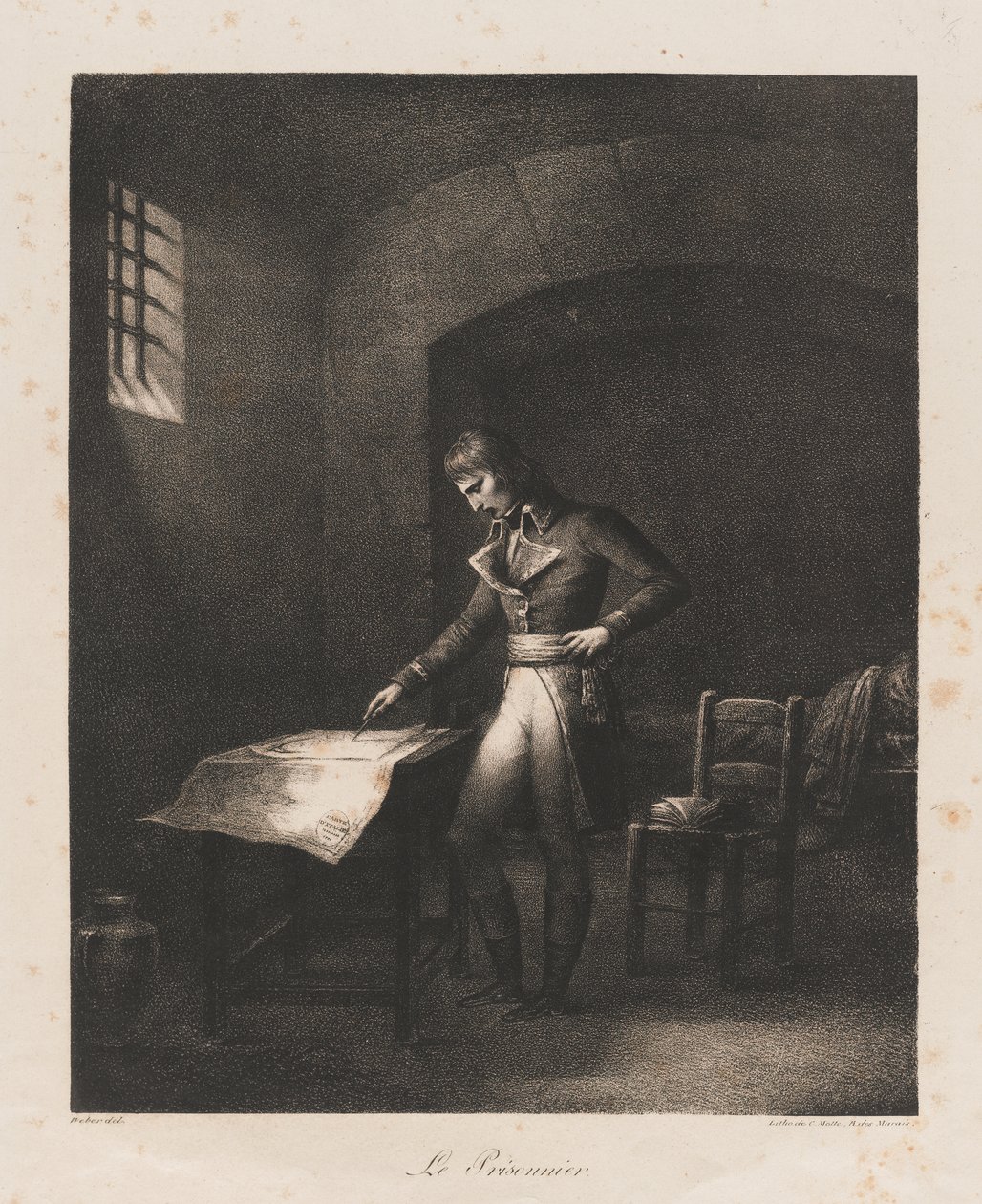 Il prigioniero, inizio XIX secolo da Charles Etienne Pierre Motte