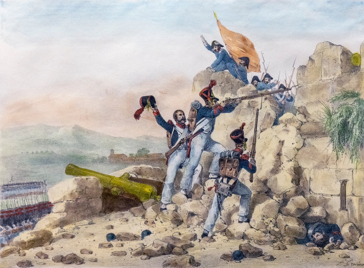 La resa di Ciudad Rodrigo, Spagna da Charles Etienne Pierre Motte