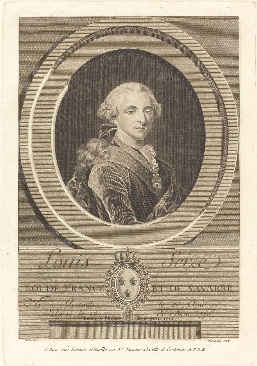 Luigi XVI, Re di Francia da Charles Eugene Duponchel