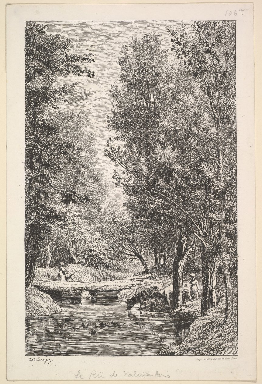 Un ruscello nella valle di Mondois da Charles Francois Daubigny