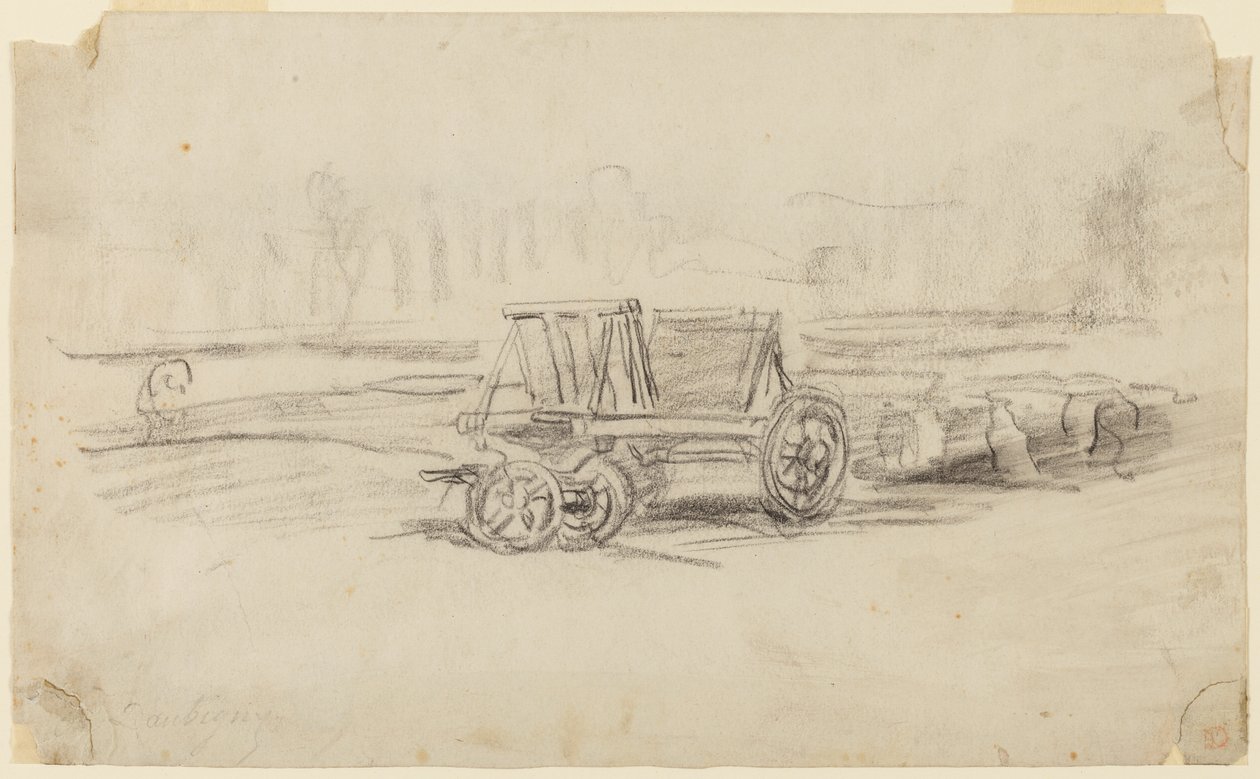 Un carro agricolo da Charles Francois Daubigny