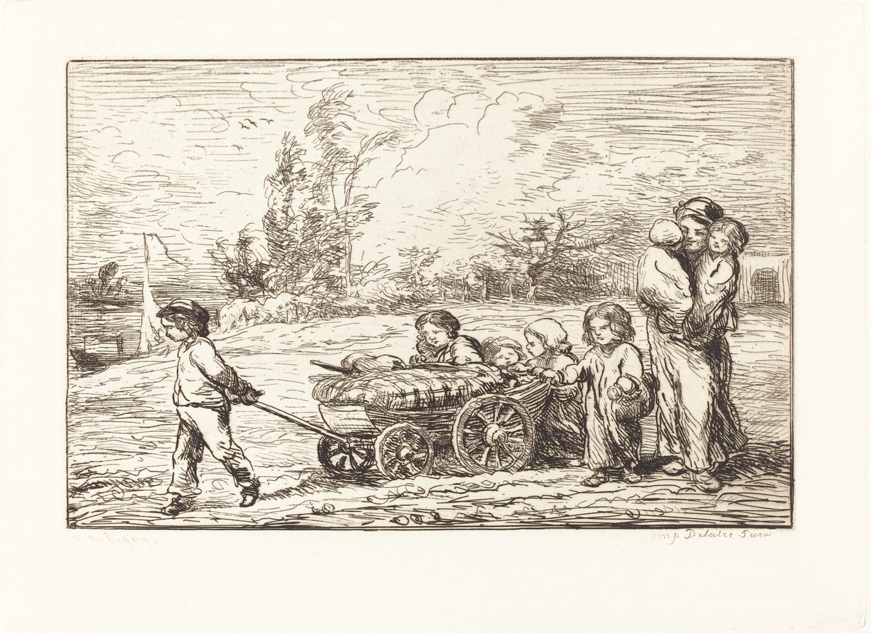 Imbarco sul Bottin da Charles Francois Daubigny