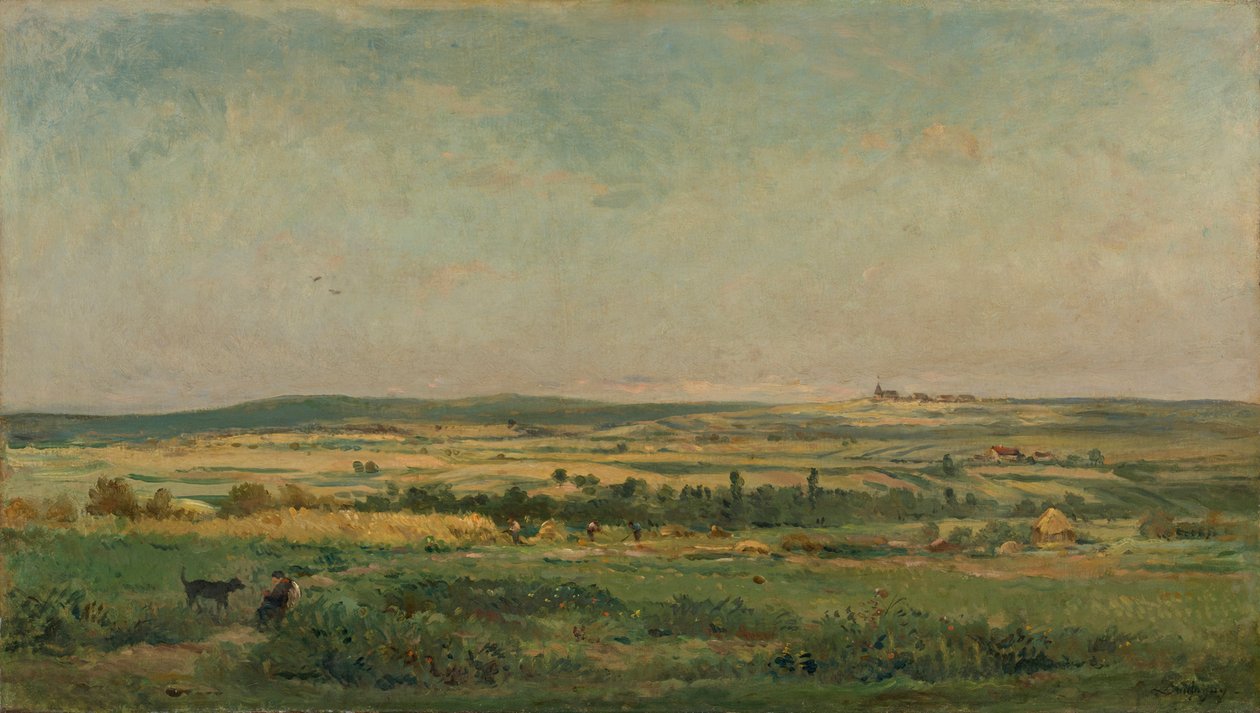 Raccolta del grano da Charles Francois Daubigny