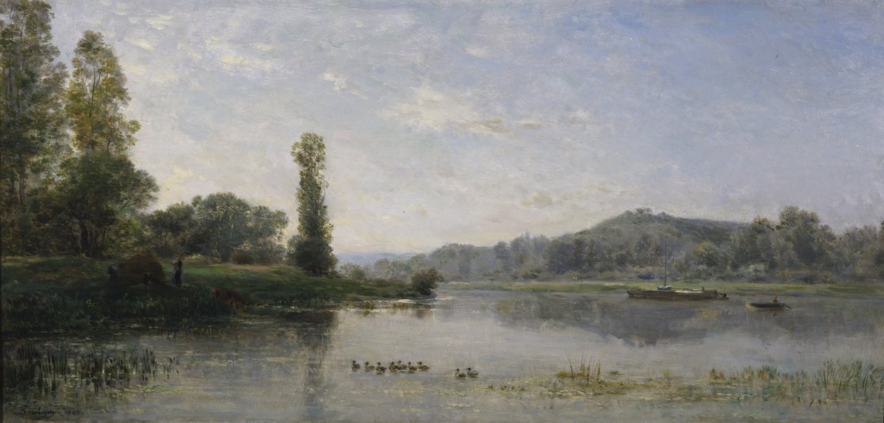 Paesaggio con un fiume da Charles Francois Daubigny