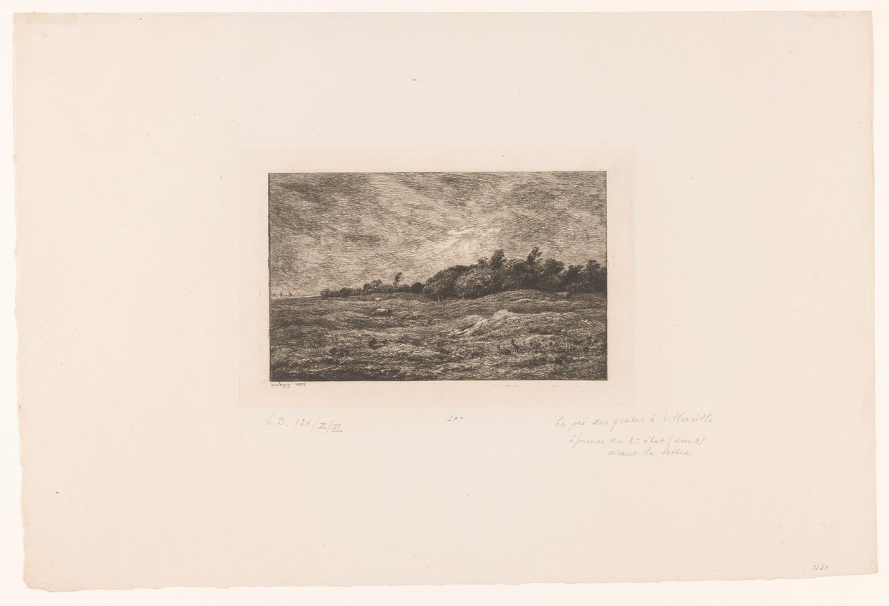 Paesaggio con bestiame al pascolo e conigli da Charles Francois Daubigny