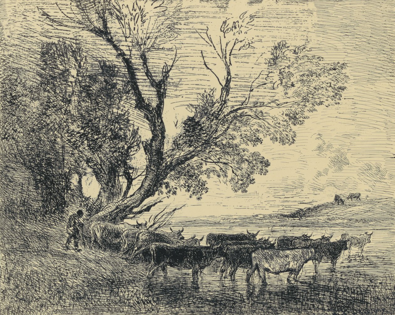 Le Gué da Charles Francois Daubigny