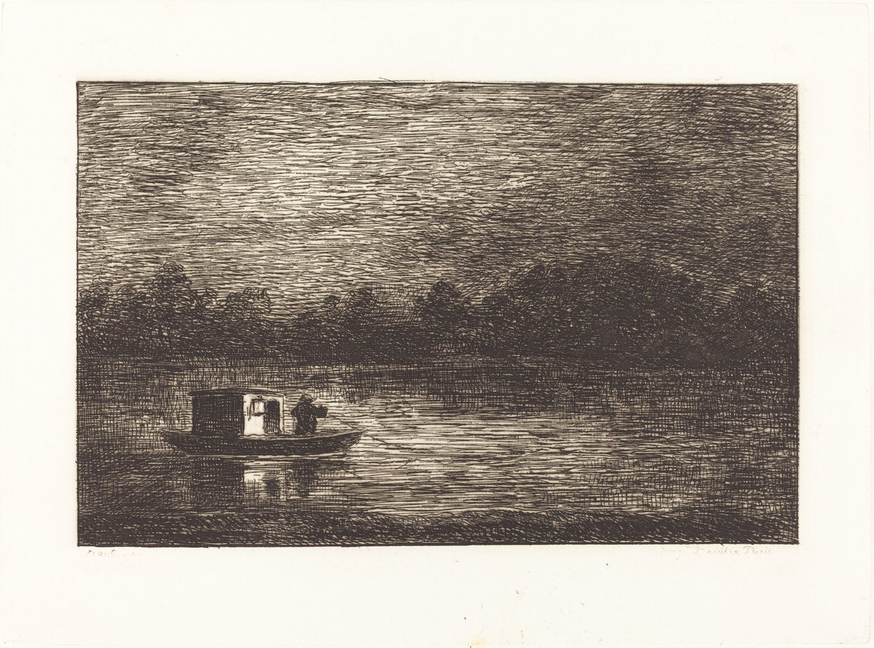 Viaggio Notturno, 2ª Tavola (Voyage de nuit) da Charles Francois Daubigny