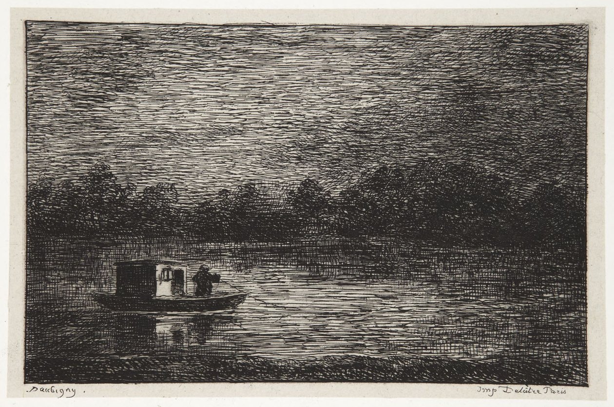 Viaggio notturno da Charles Francois Daubigny