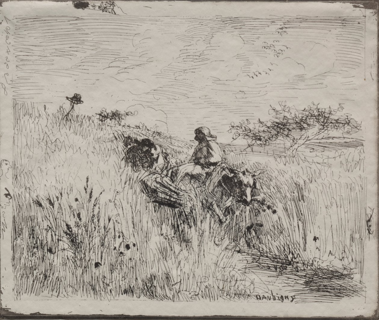 Sentiero attraverso il campo di grano da Charles Francois Daubigny