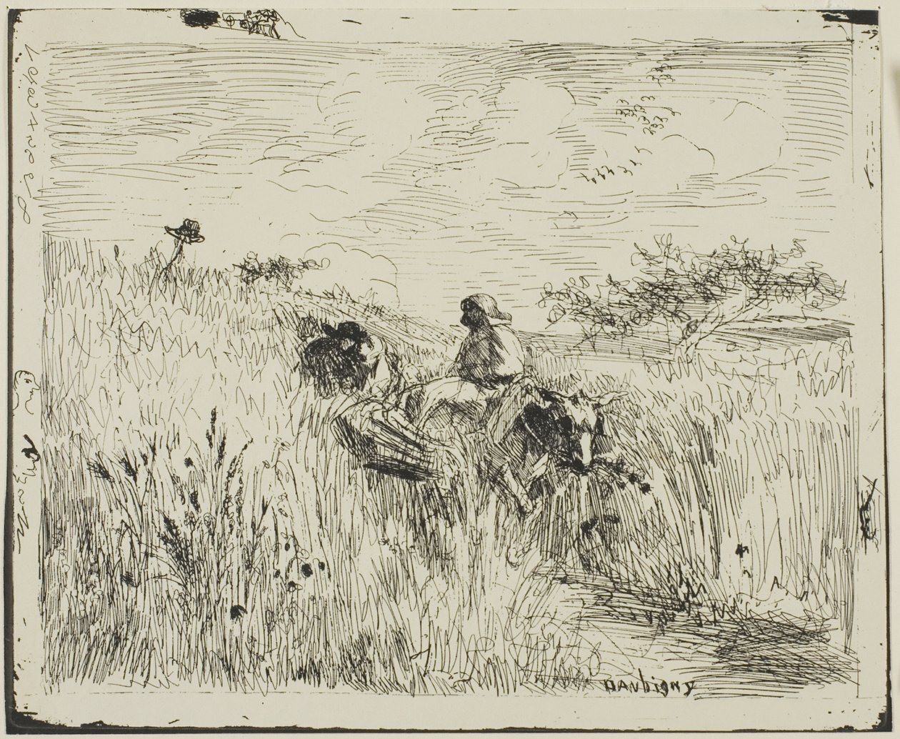 Sentiero attraverso il campo di grano da Charles Francois Daubigny