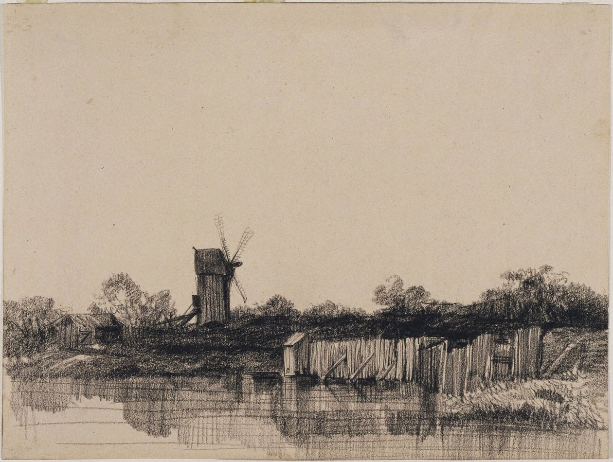 Scena in Olanda da Charles Francois Daubigny