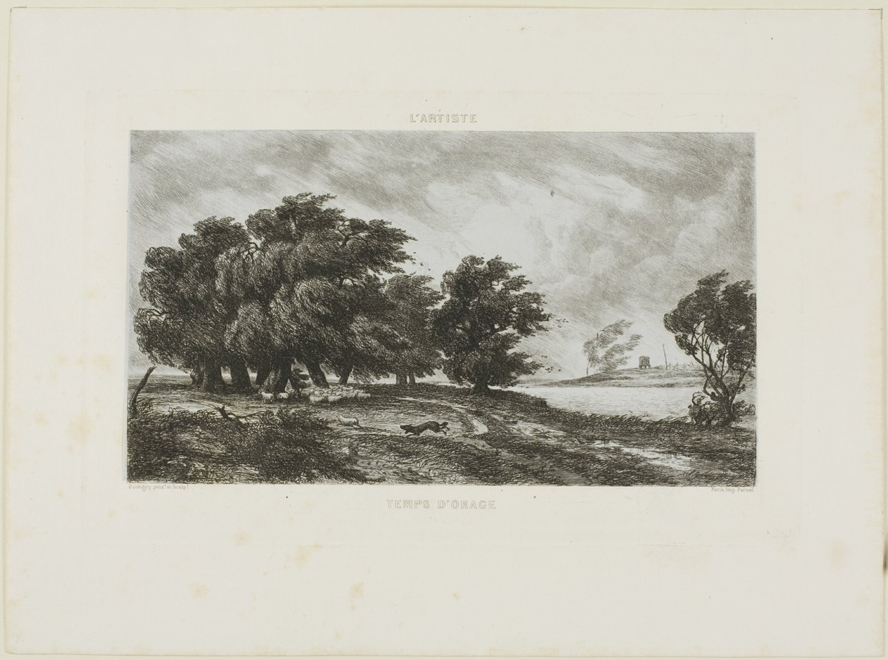 Tempo tempestoso da Charles Francois Daubigny