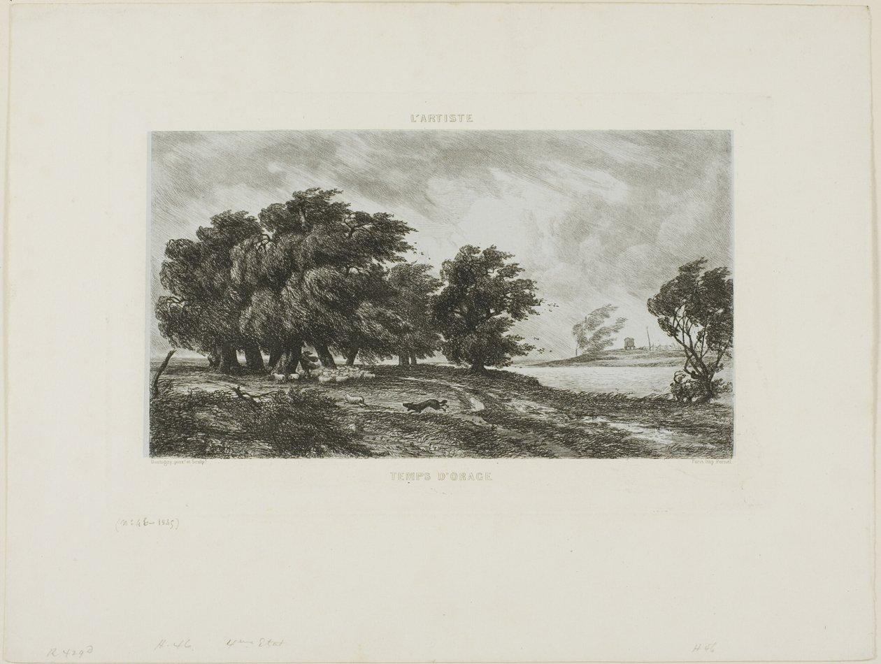 Tempo tempestoso da Charles Francois Daubigny