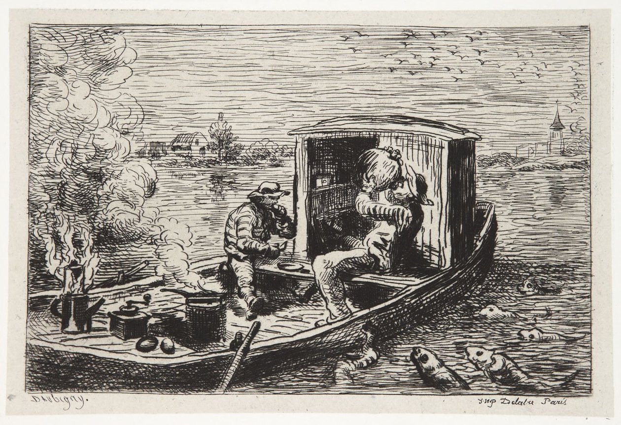 Ingoiare un pasto da Charles Francois Daubigny