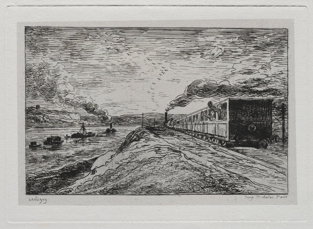 Il viaggio in barca: La partenza Il ritorno, 1861 da Charles Francois Daubigny