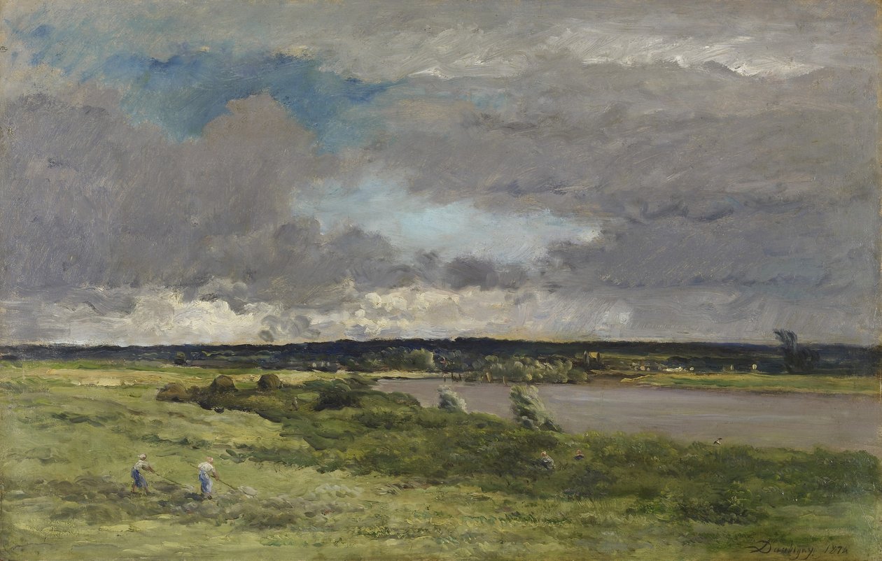 La tempesta in arrivo; Inizio della primavera da Charles Francois Daubigny