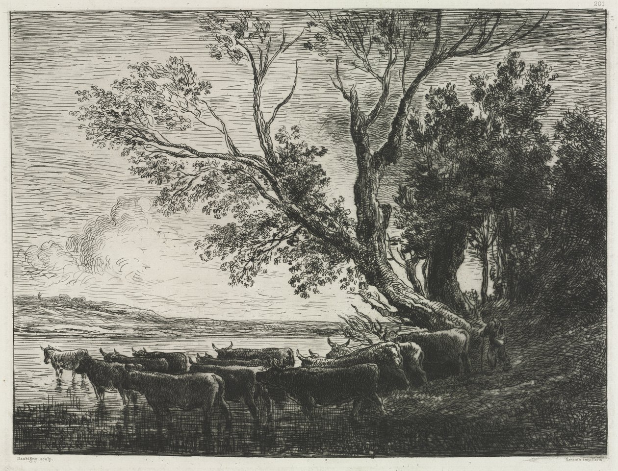 Il guado da Charles Francois Daubigny