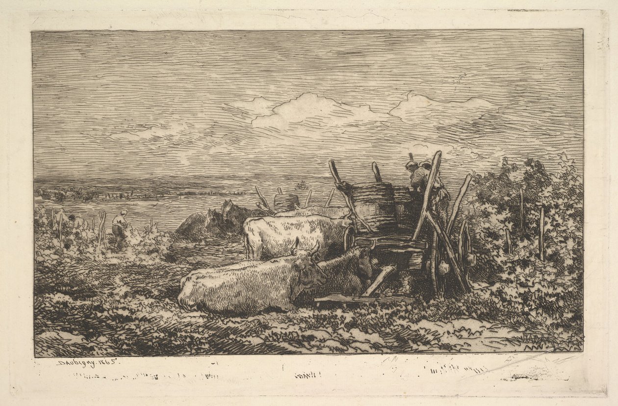 Il Ricordo del Raccolto del Morvan da Charles Francois Daubigny