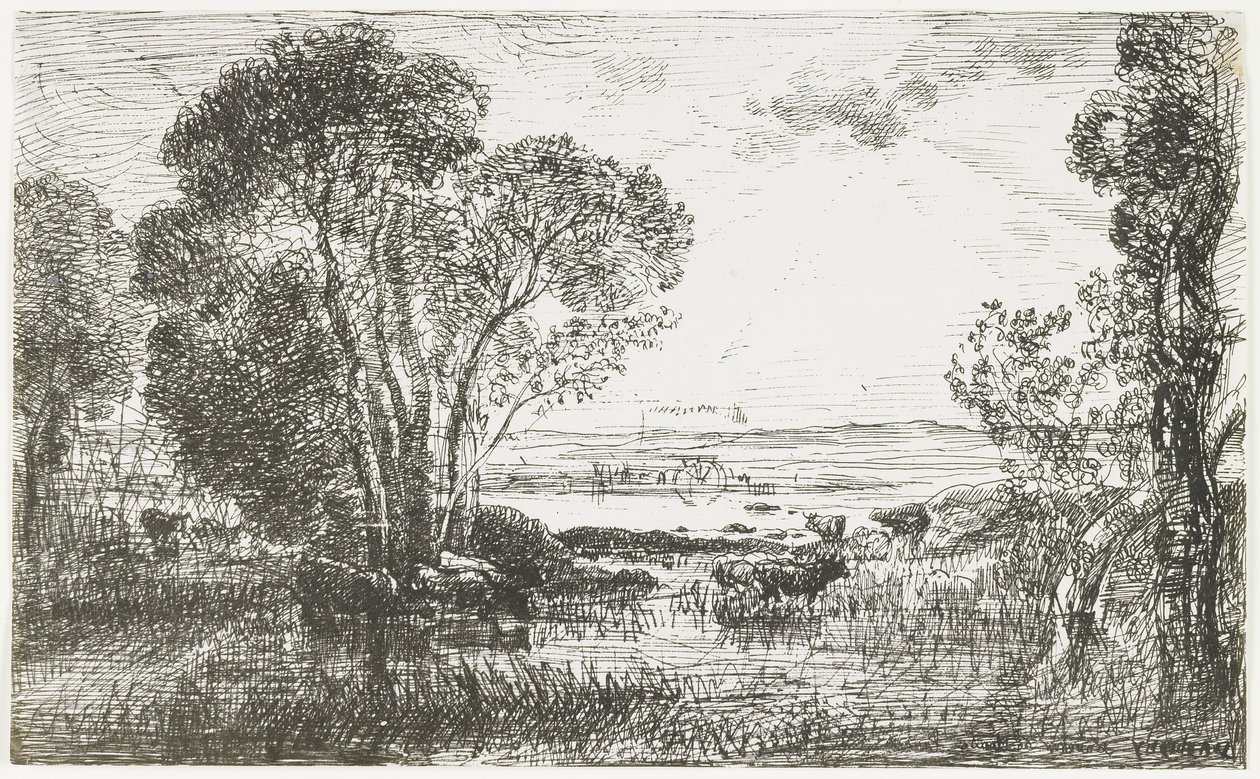 Il motore idraulico, 1862 da Charles Francois Daubigny