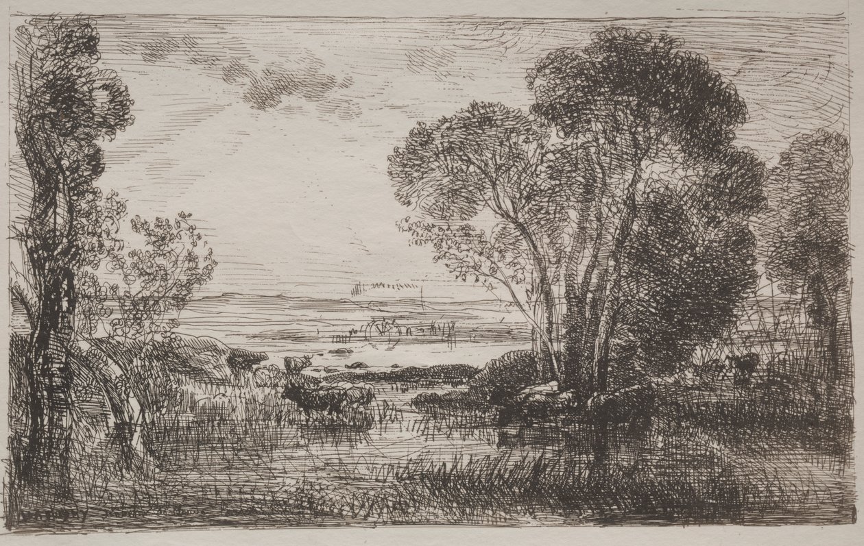 La macchina idraulica da Charles Francois Daubigny