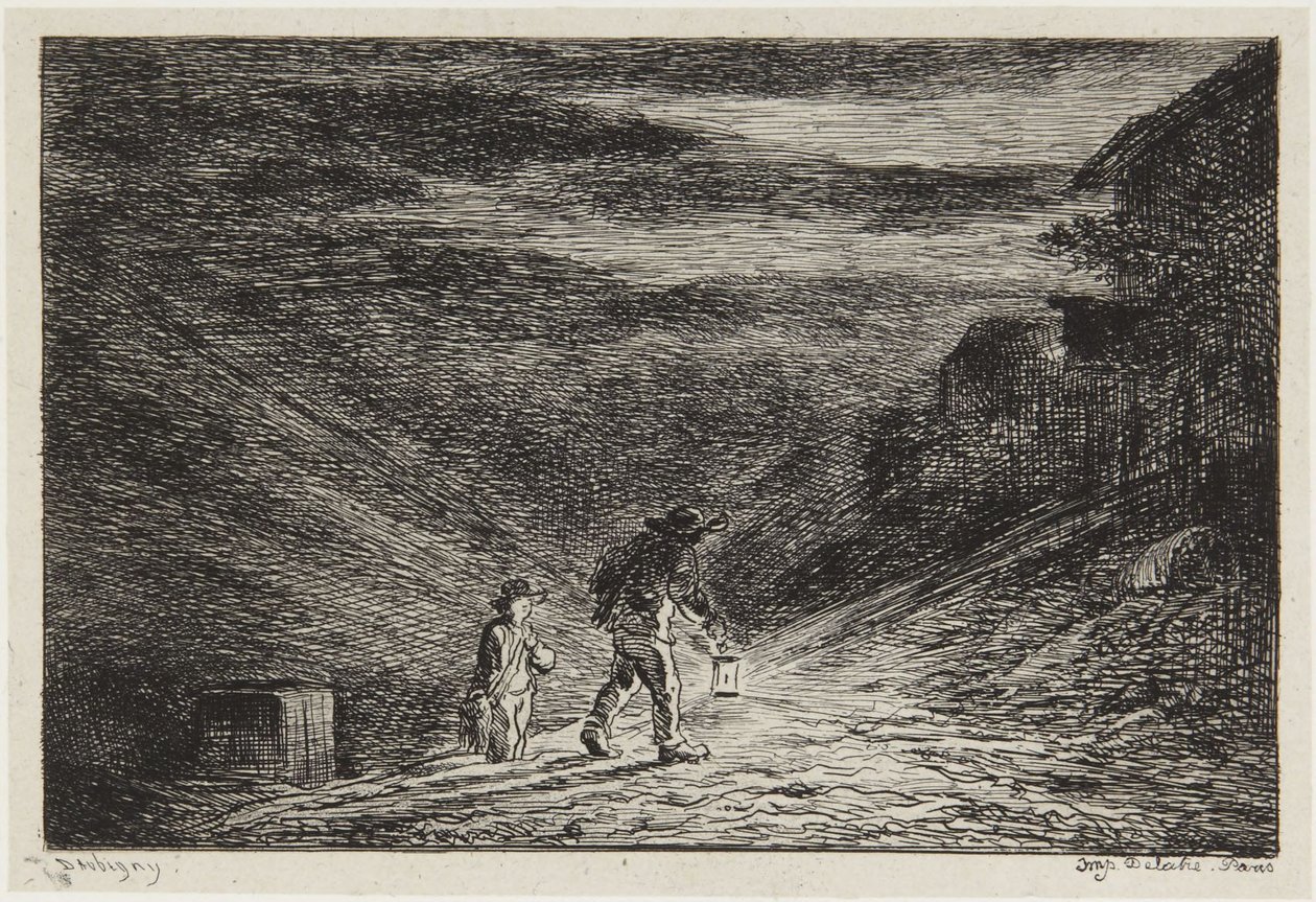 La ricerca di una locanda da Charles Francois Daubigny