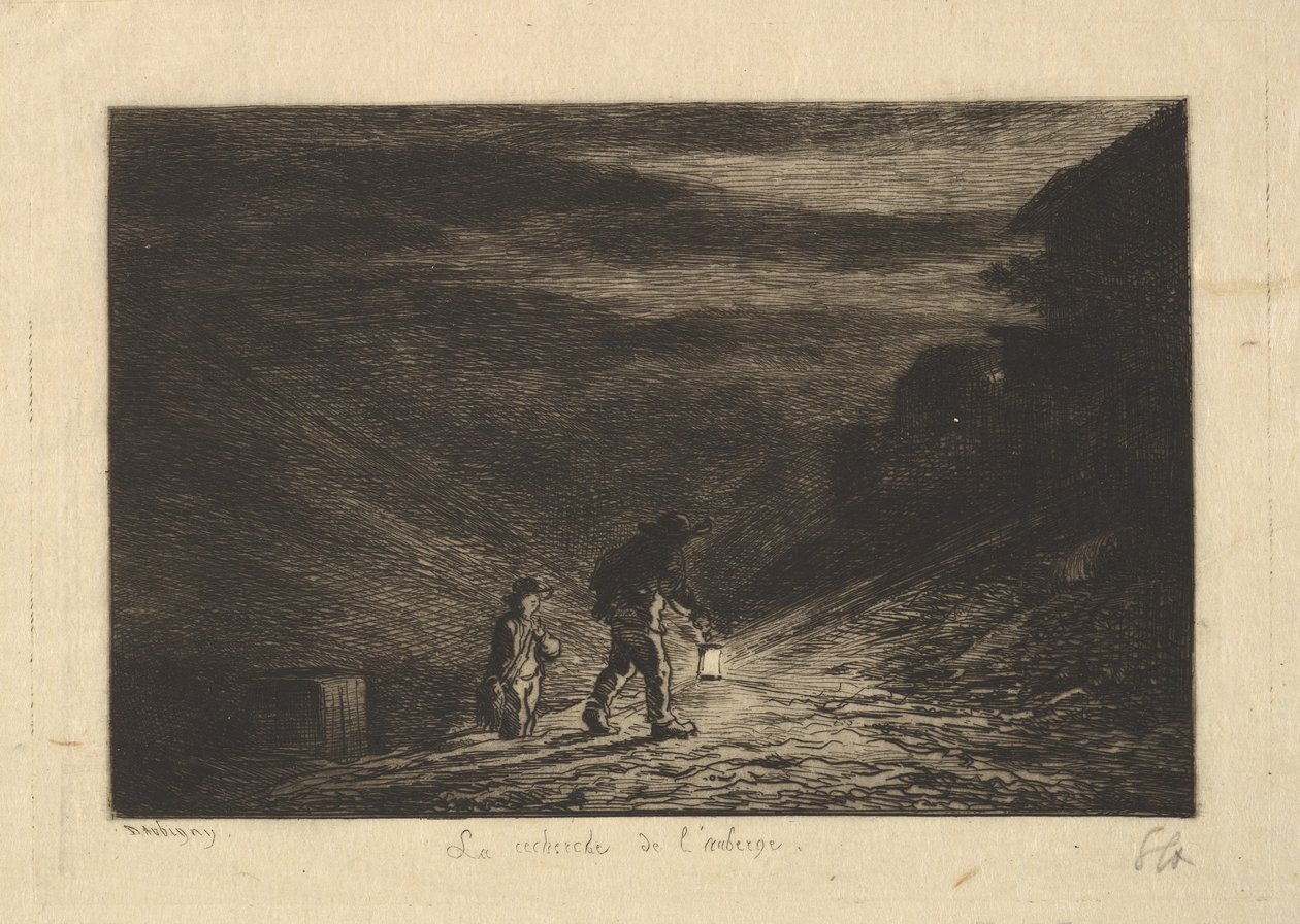 La Ricerca di una Locanda da Charles Francois Daubigny