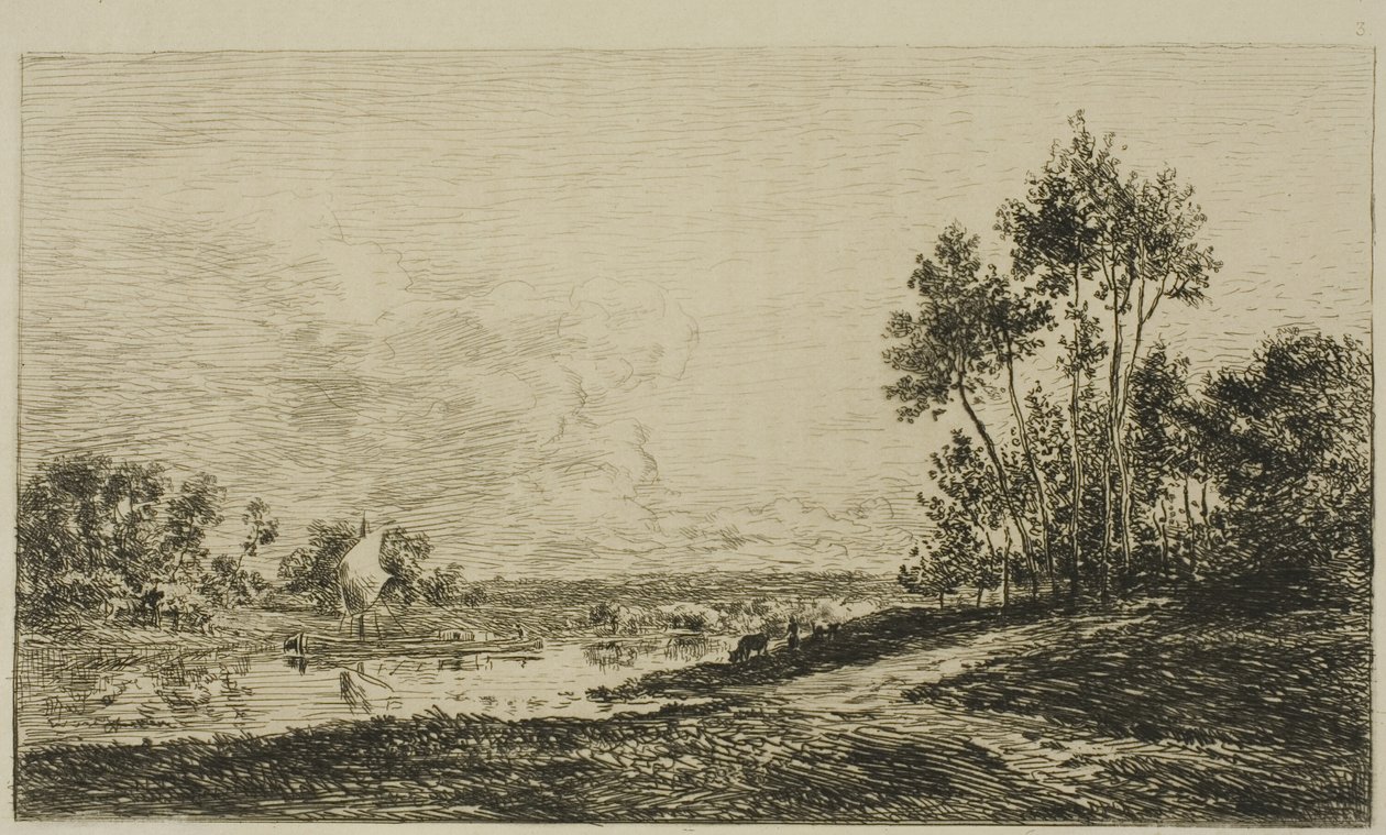 La Senna a Port-Maurin da Charles Francois Daubigny