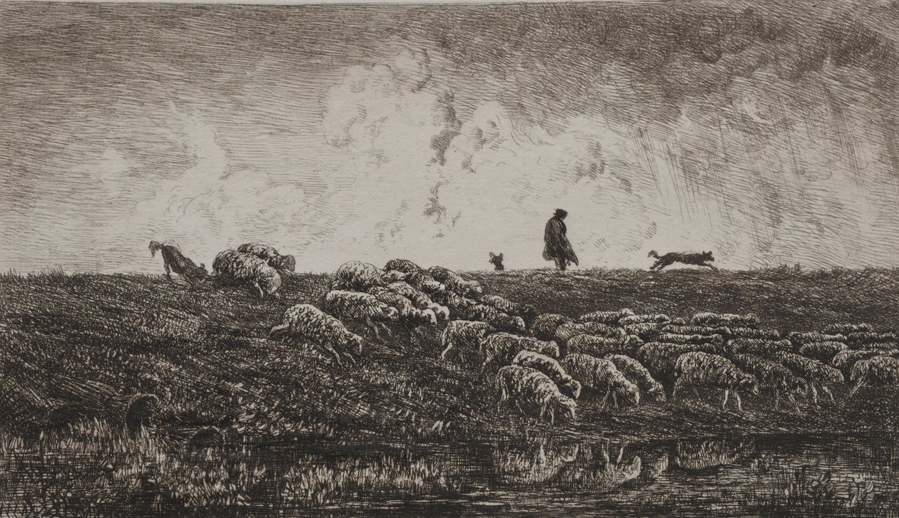 Il temporale da Charles Francois Daubigny