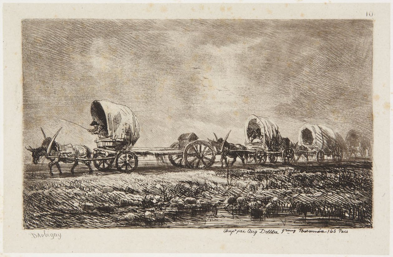 «I carri» (Delteil 76) da Charles Francois Daubigny