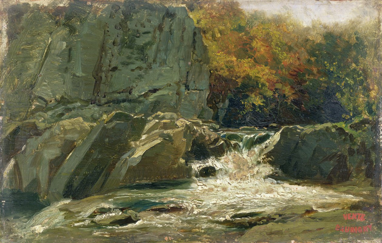 La cascata da Charles Francois Daubigny