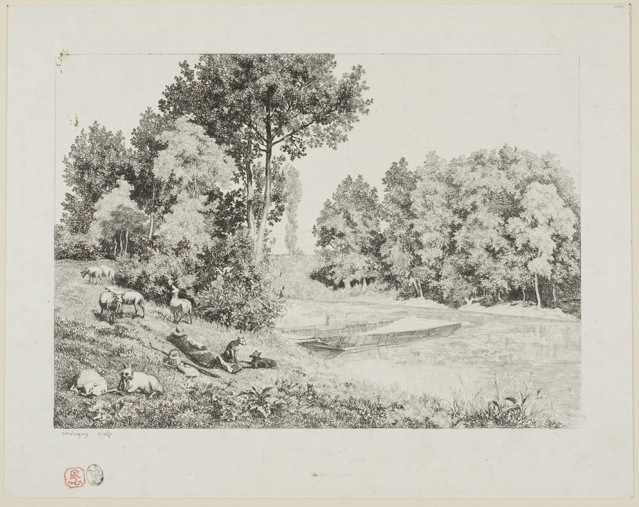 Vista presa a Bas-Meudon da Charles Francois Daubigny